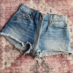 Revice Denim Yin Yang Zipper Shorts Tokyo Wash
